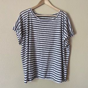 Eileen Fisher Women’s Organic Linen Short Sleeve Top size XL